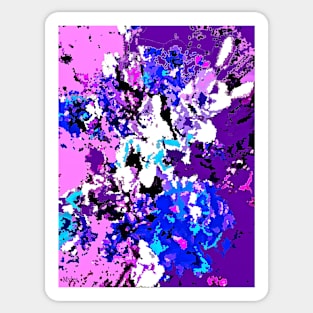 Deep Purple Abstract Sticker